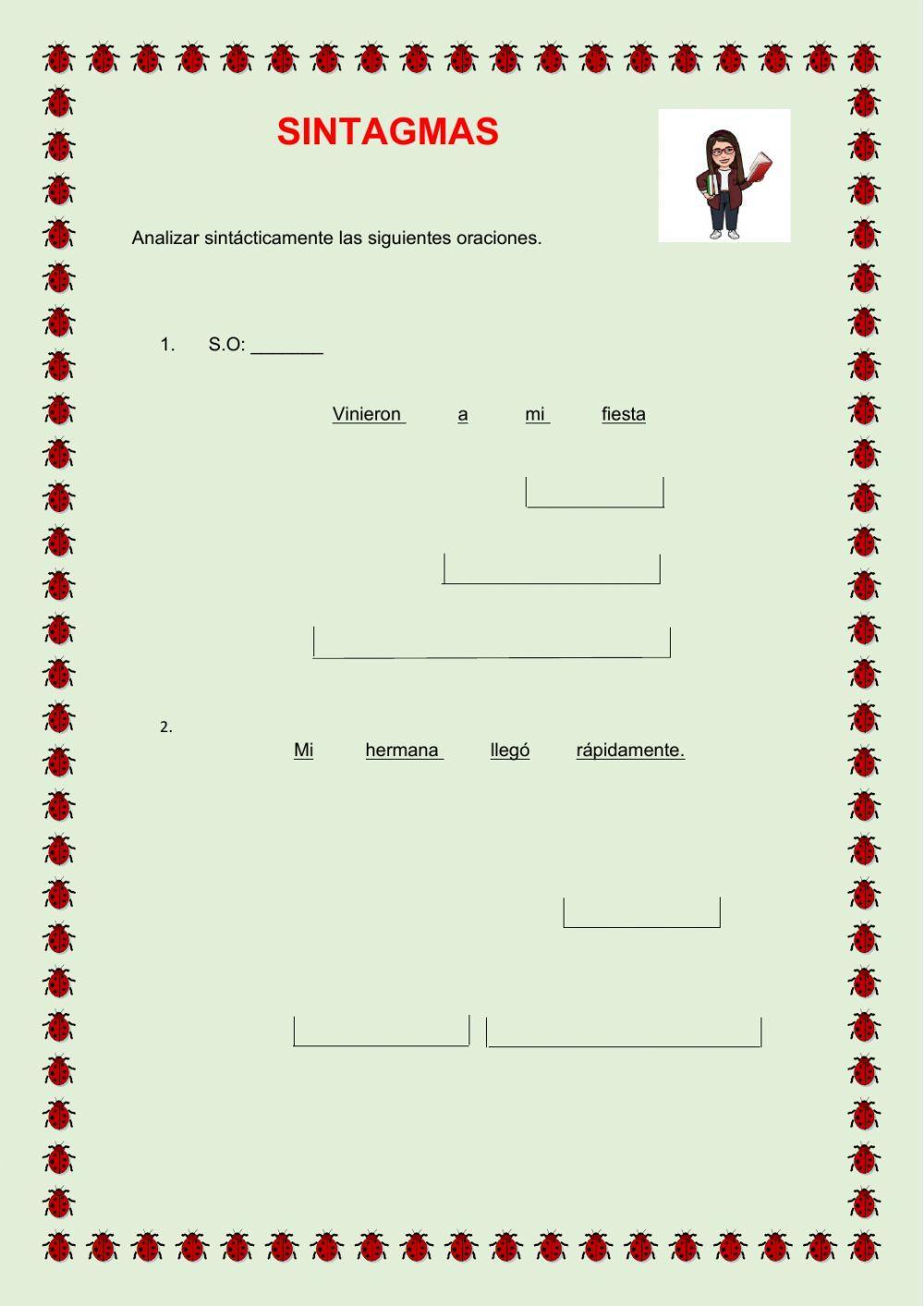 Análisis sintáctico.