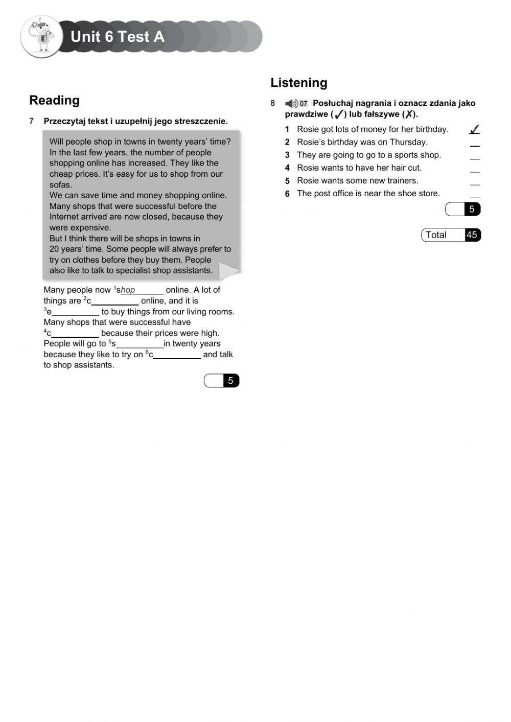 Steps Plus 3- Unit 6