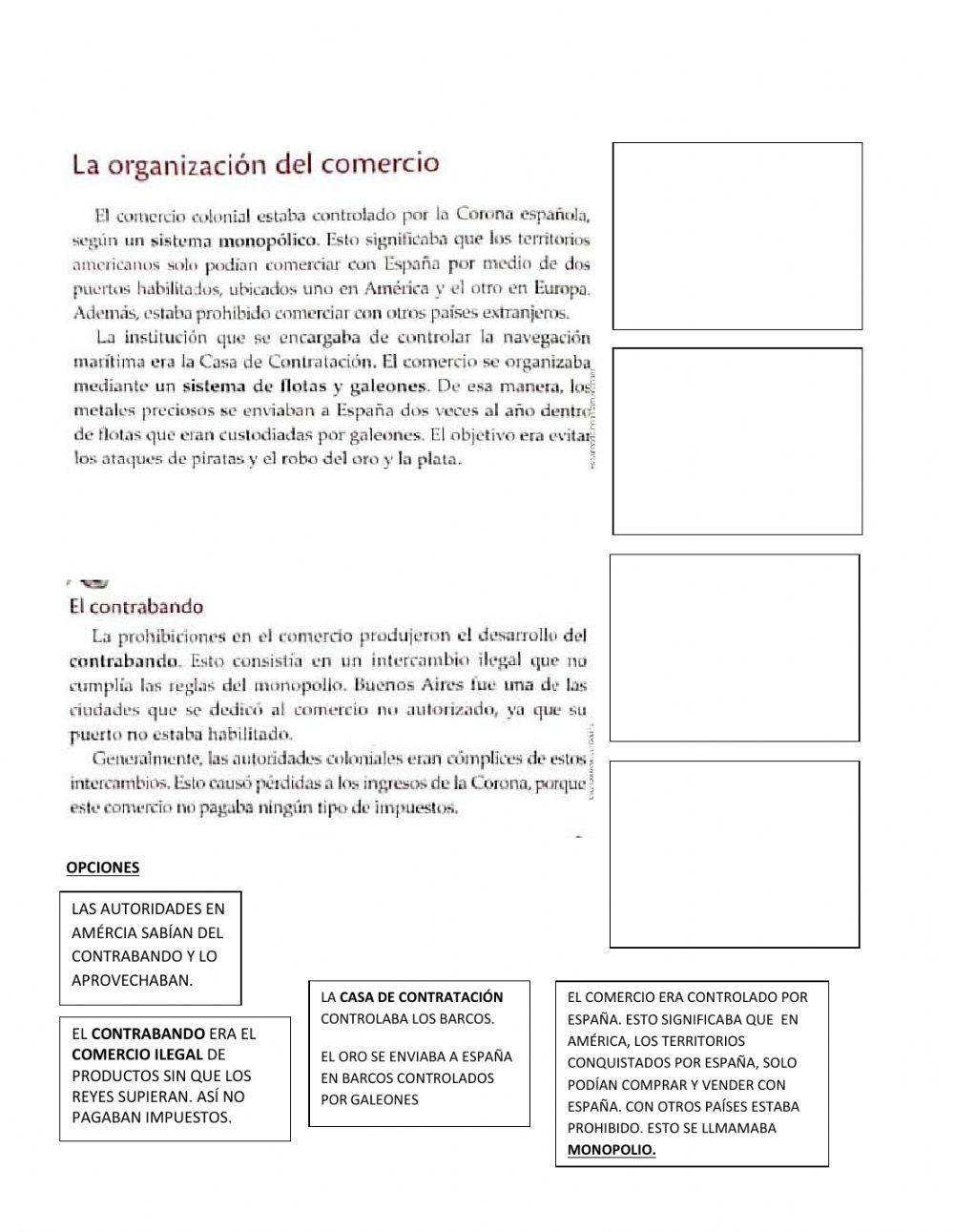 Comercio colonial - notaciones marginales