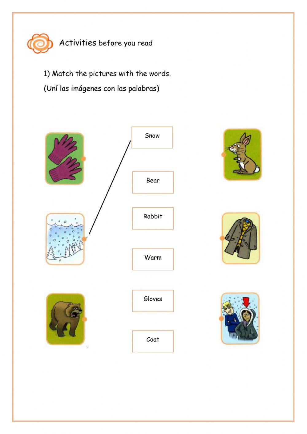 In the snow - Before you read