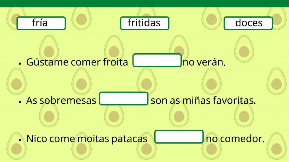 Completamos oracións!