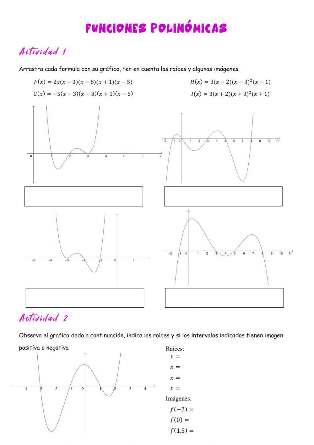 Funciones polinómicas