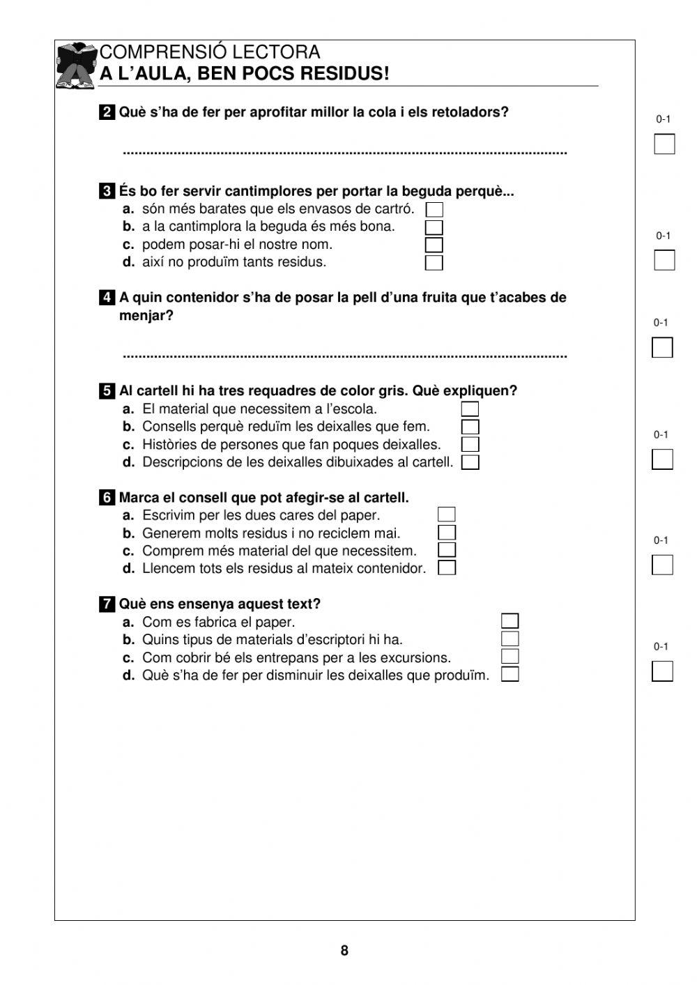 Comprensió lectora residus