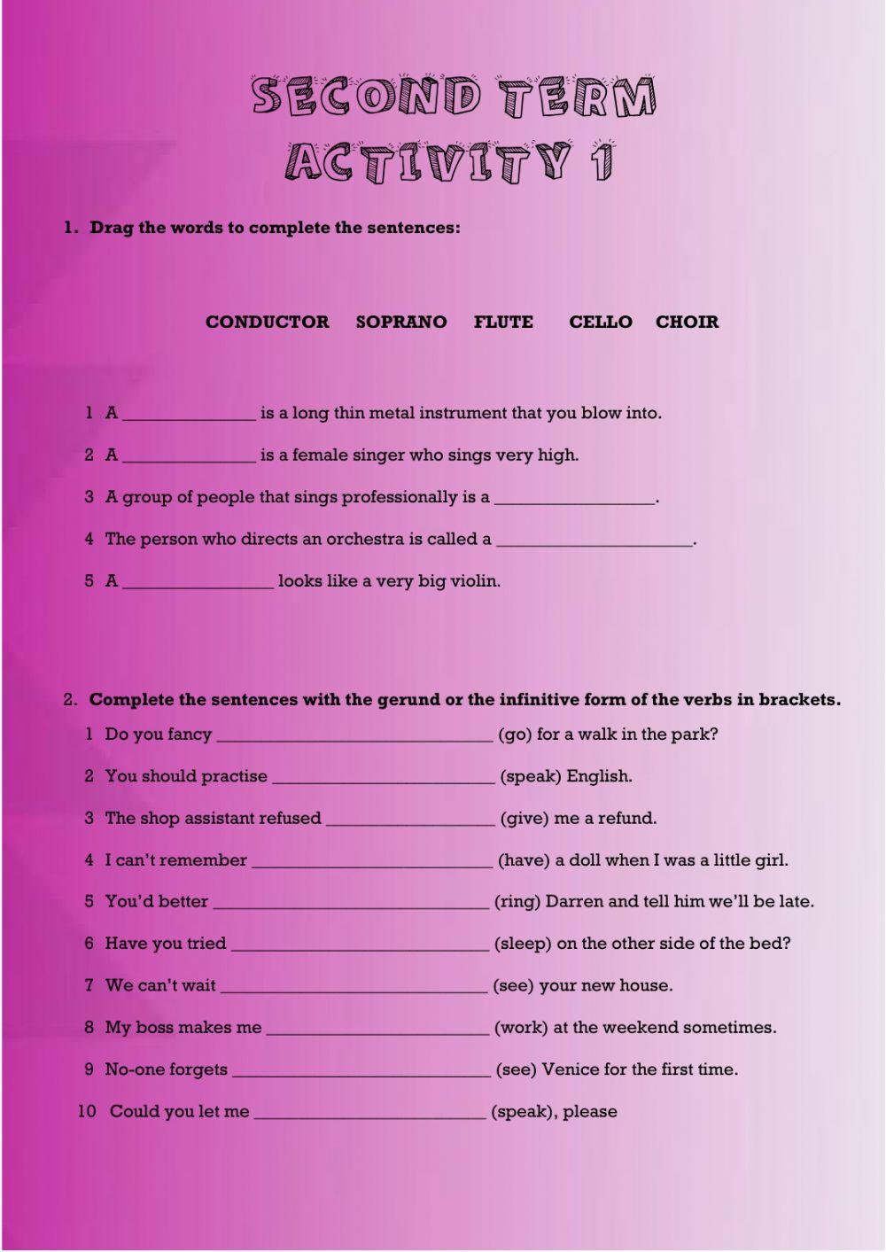 4th year - Activity 1 - Term 2