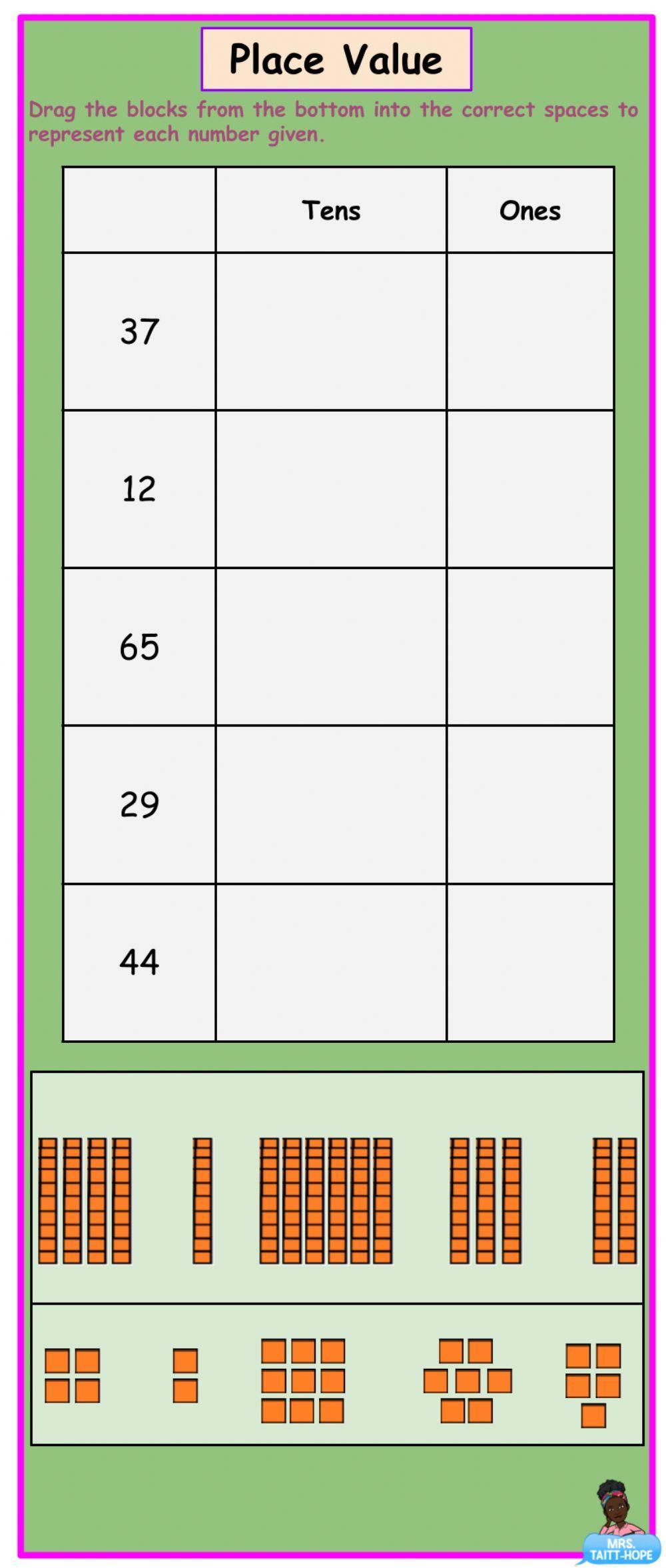 Place Value with Base 10 Blocks - 1