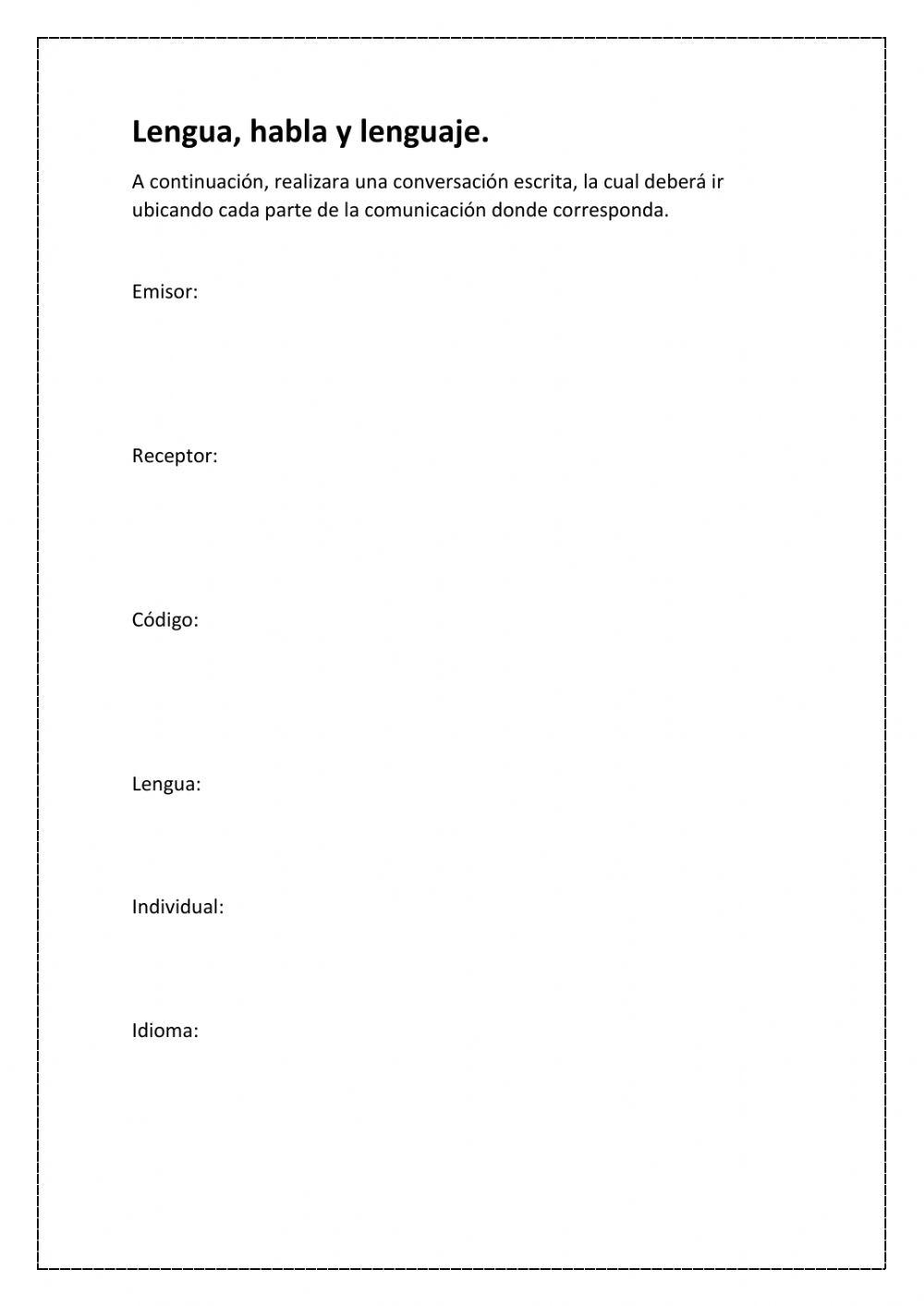 Lengua, habla y lenguaje