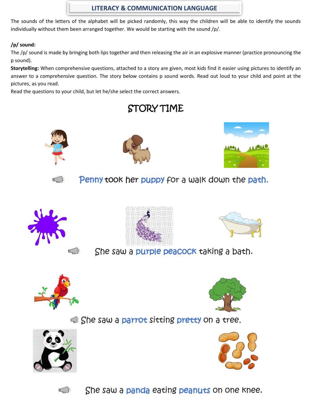 Literacy and Communication Language worksheet | Live Worksheets