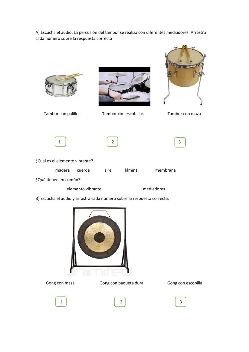 Los instrumentos musicales. Mediadores