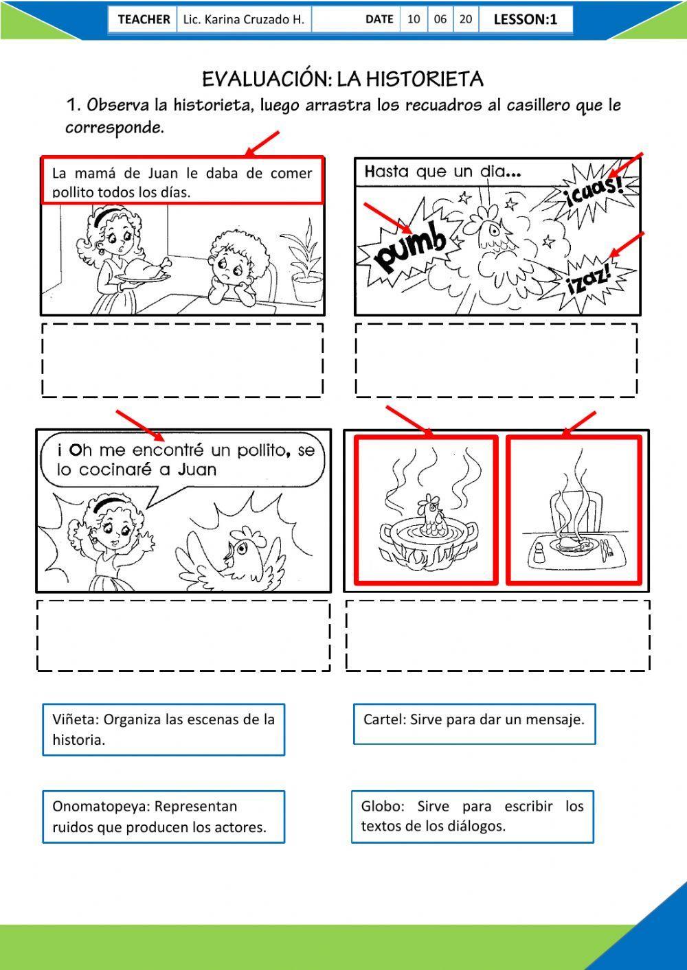 Evaluación: La Historieta