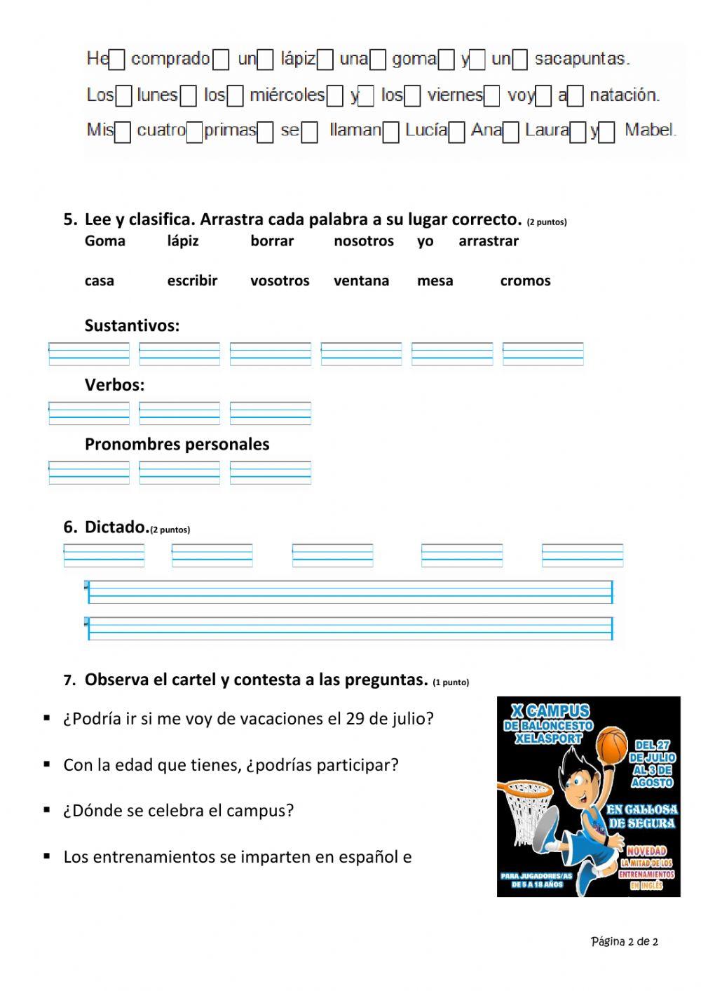 Prueba tema 13 lengua 2º