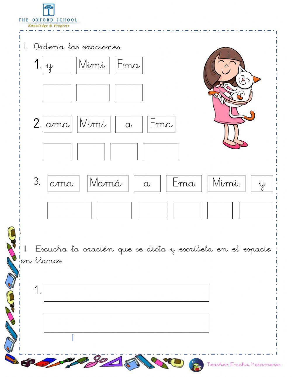 Lectoescritura sílabas ma, me, mi, mo, mu