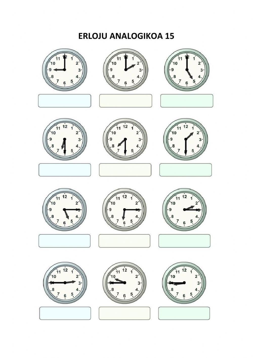 Erloju analogikoa 15