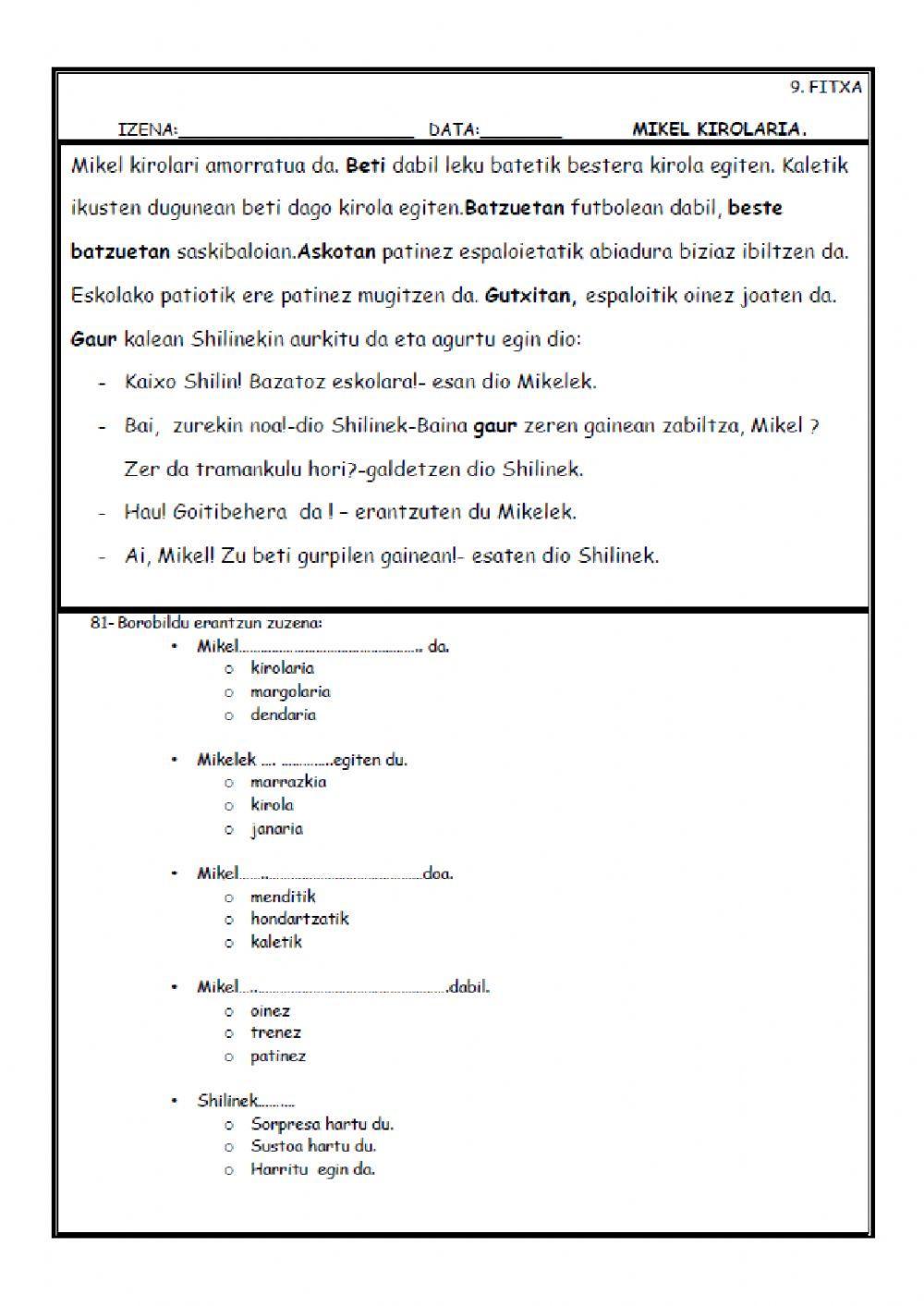 Irakurketa Irakurketa