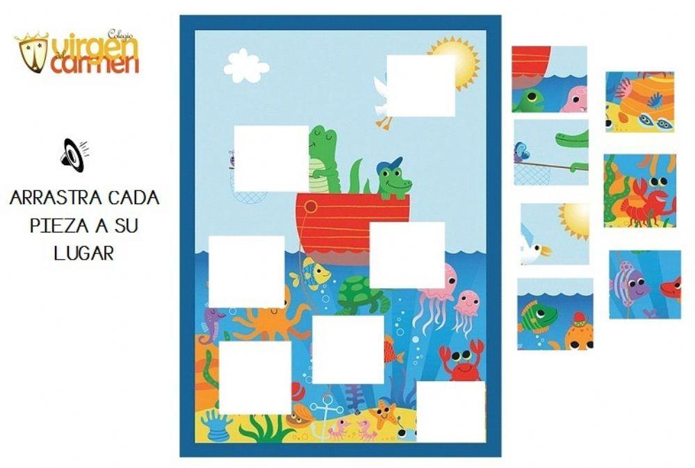 Arrastra cada pieza del puzle a su lugar