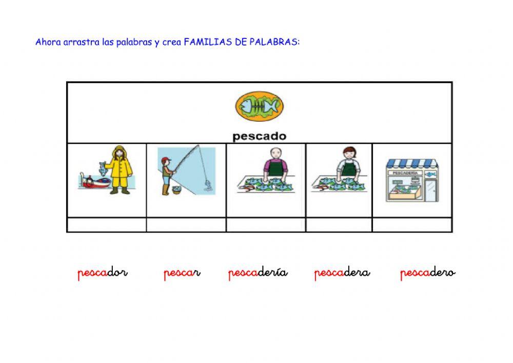 Familias de palabras