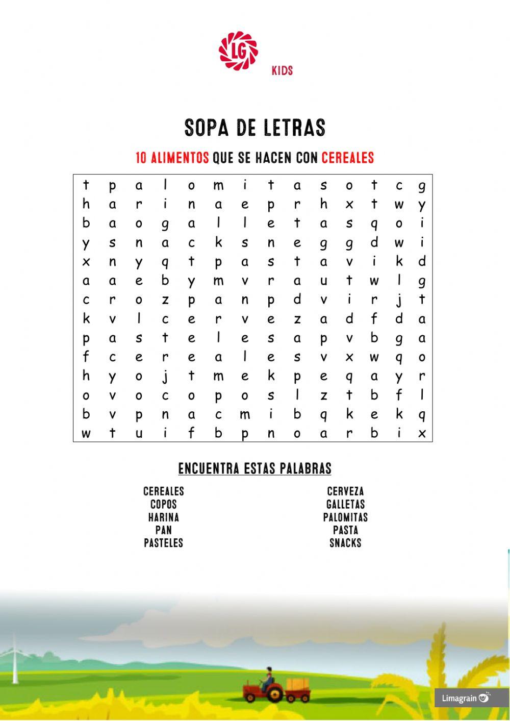 Alimentos que provienen de los cereales