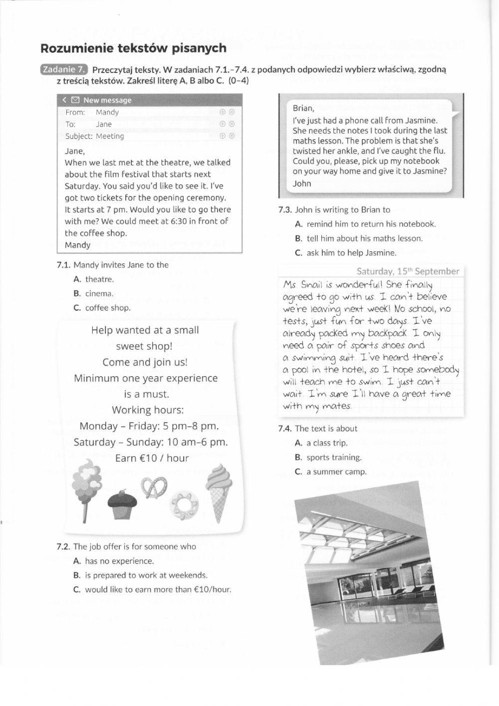 265699 Egzamin ósmoklasisty Beata79 LiveWorksheets