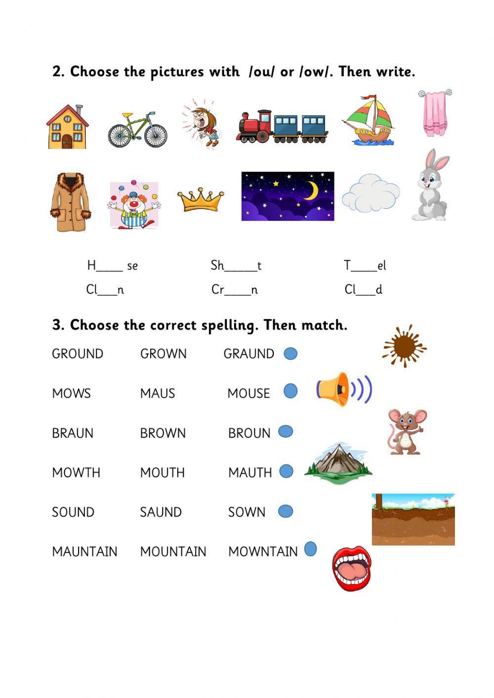Phonics. ou sound Phonics. ou sound