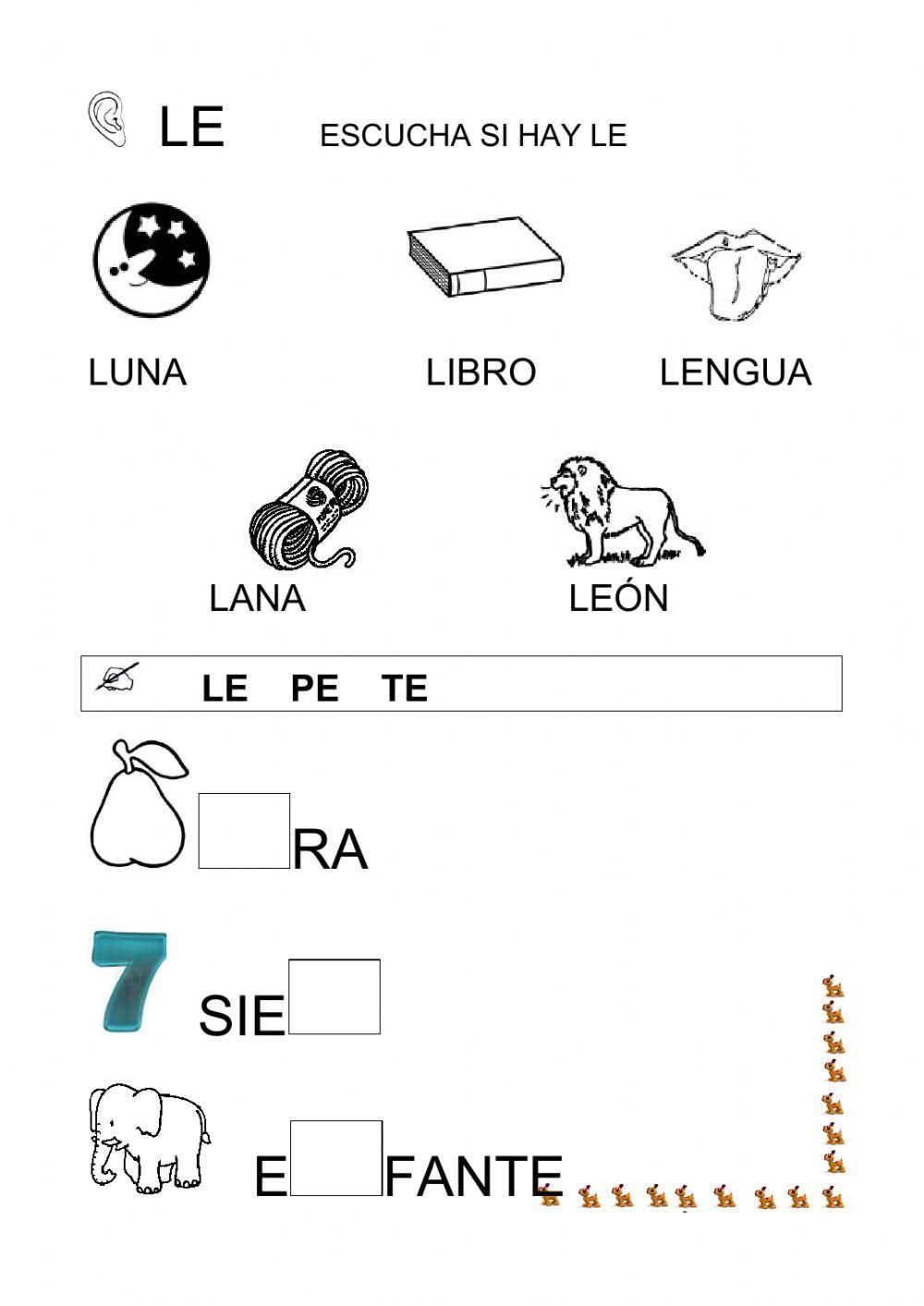Letra l Letra l