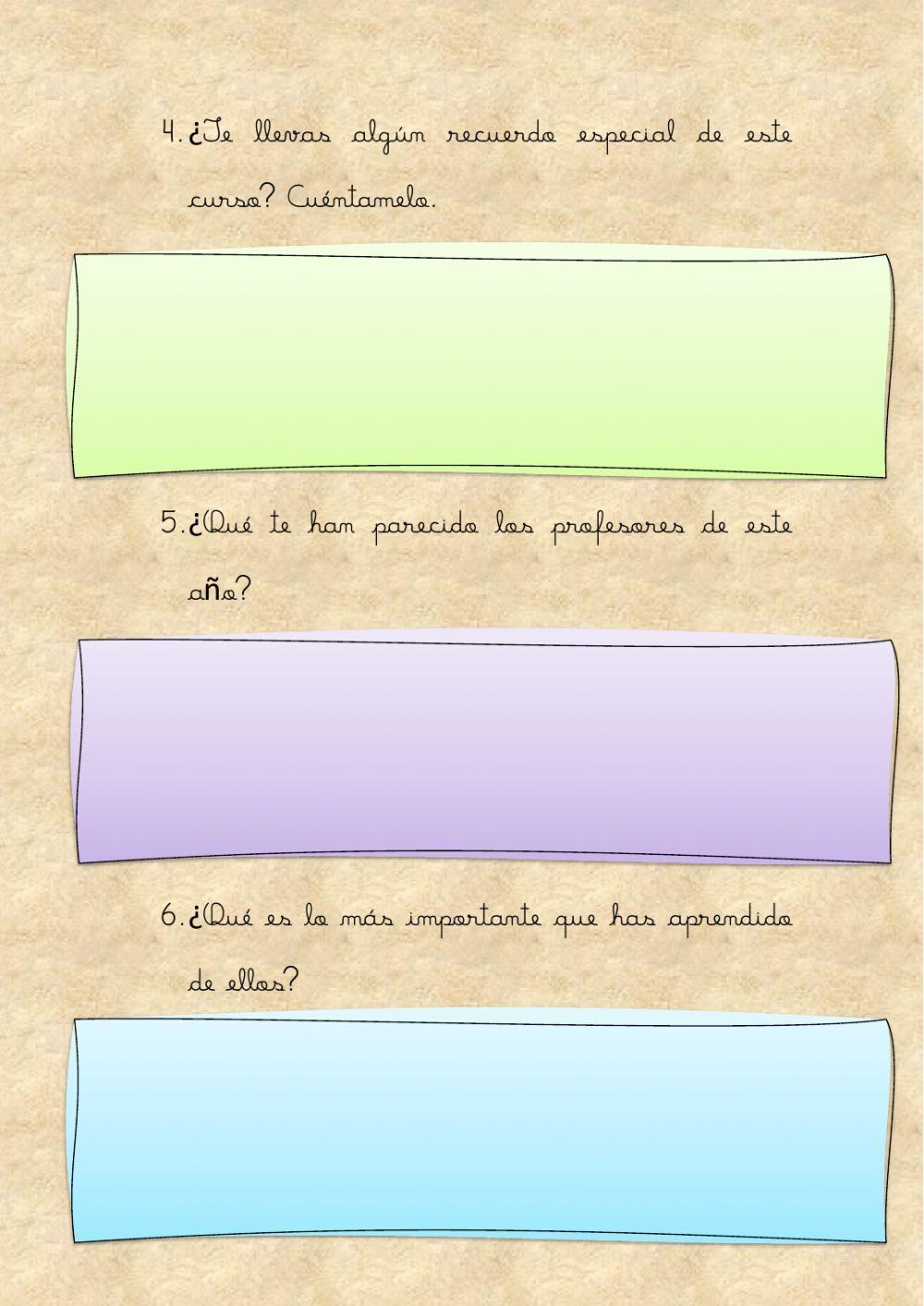 Evaluación final de curso