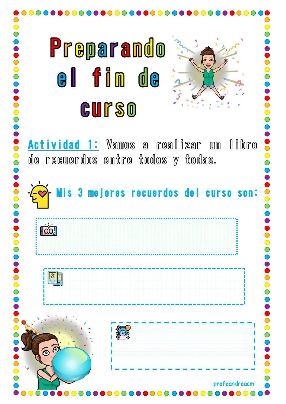 Preparando el final de curso