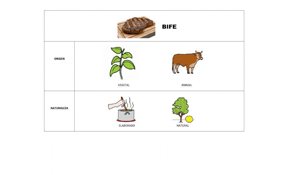 Clasificación de alimentos