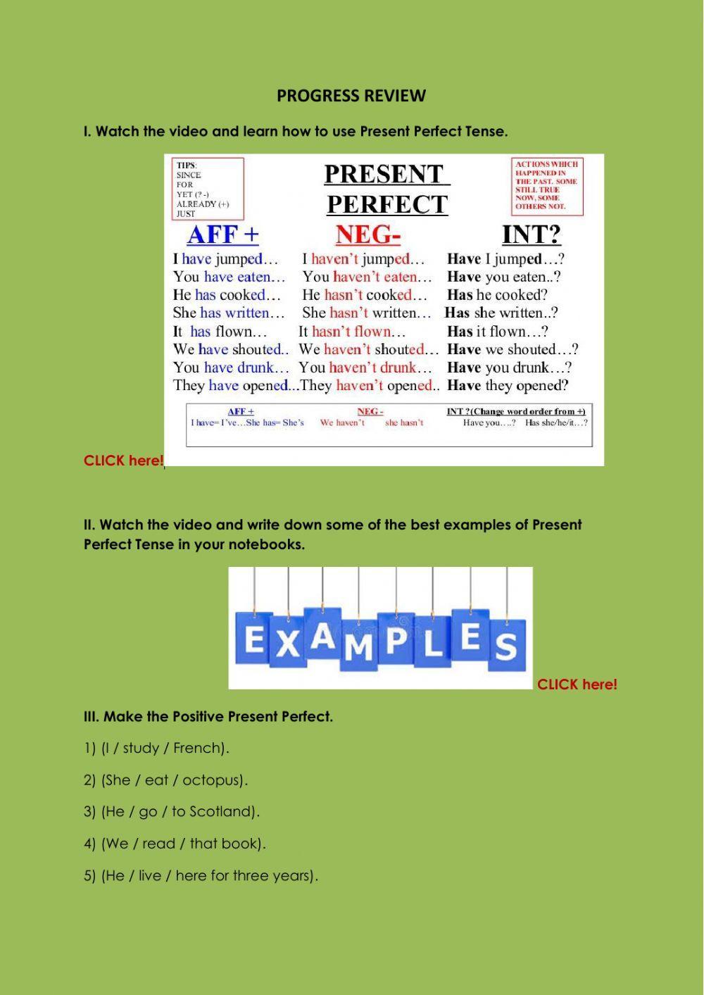 Progress Review 10.a  10.b