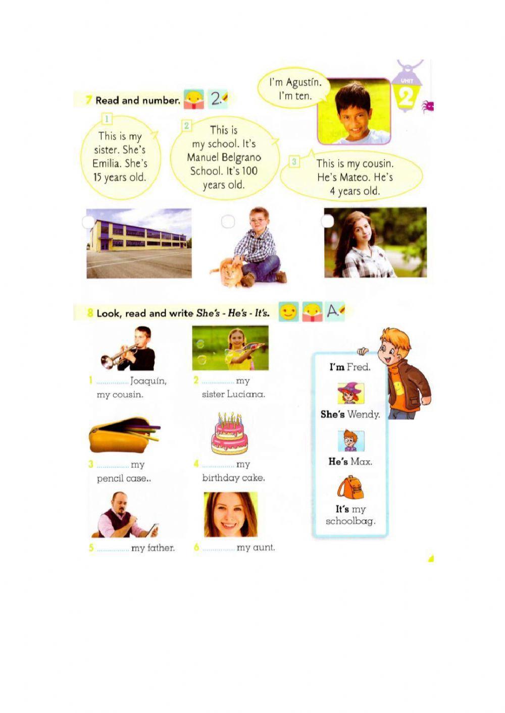 Unidad 2 Grammar subject pronouns