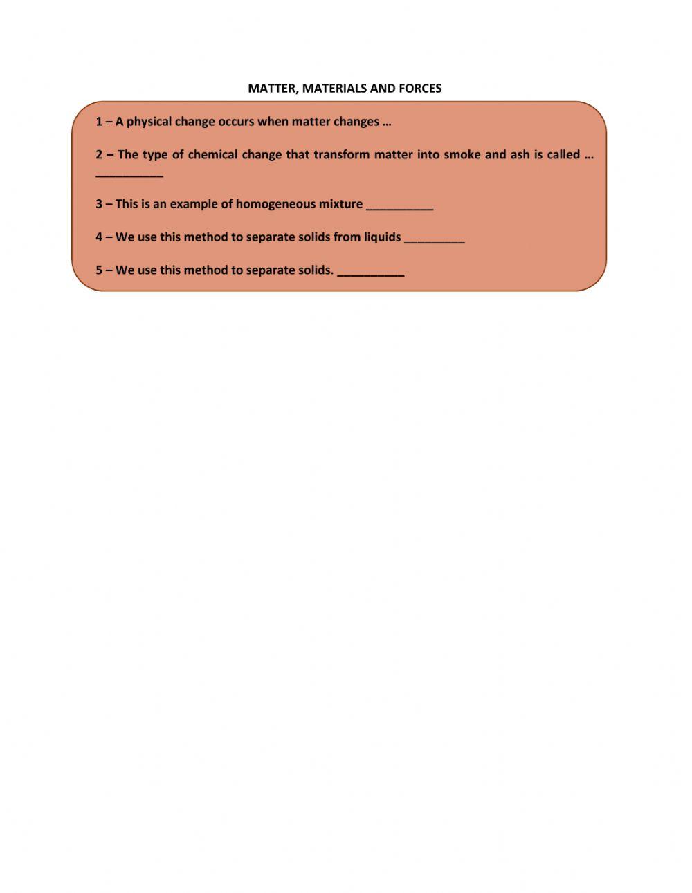 Science final review test worksheet | Live Worksheets
