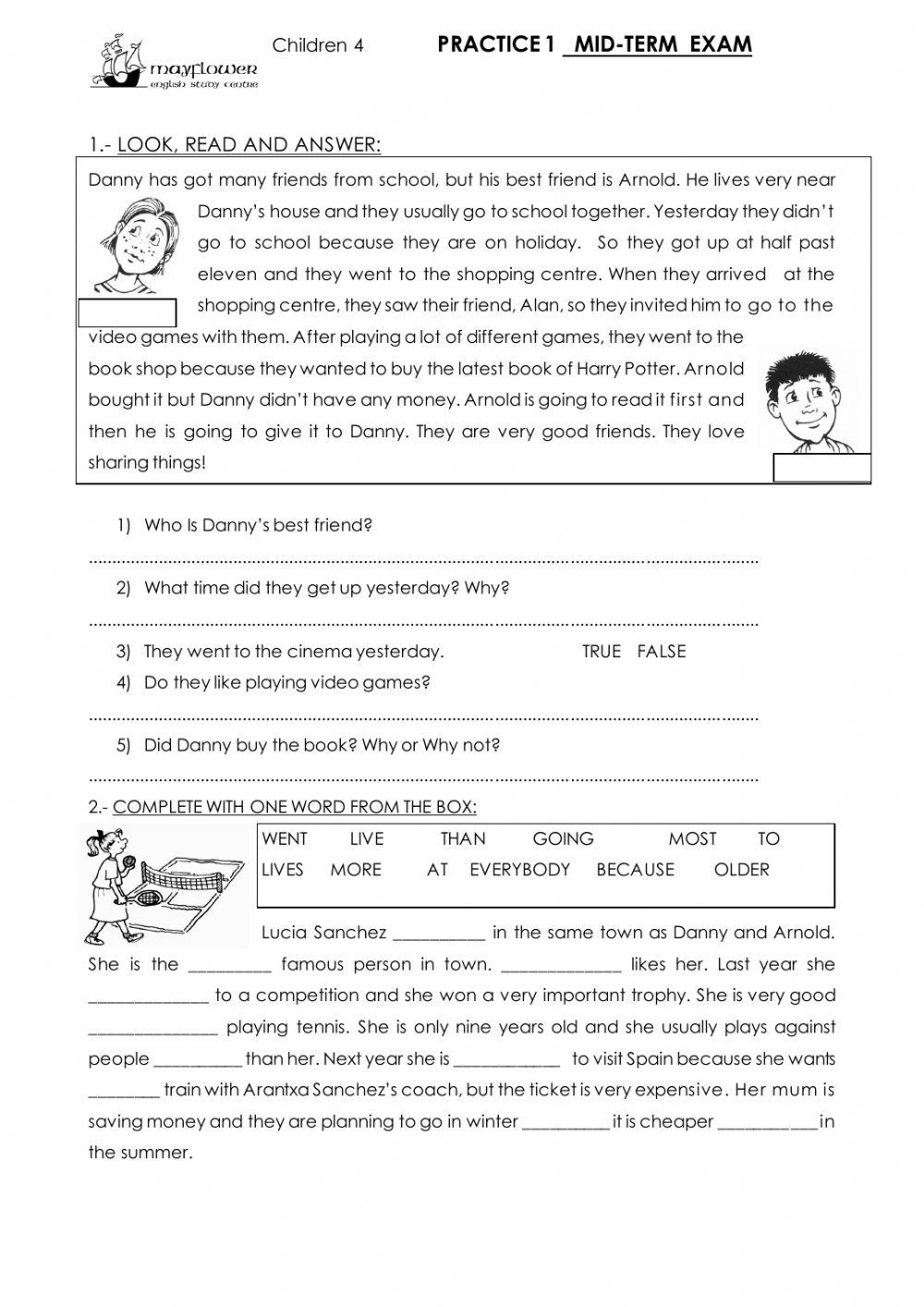 CHILDREN 4 - MID YEAR PRACTICE 1