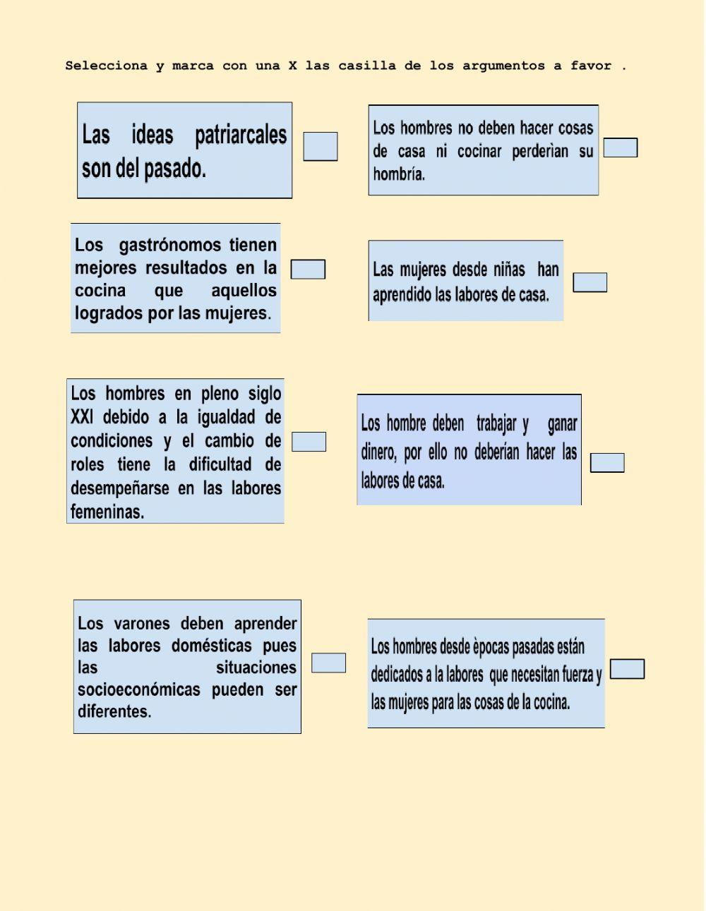 Argumenta (Expresa tu punto de vista)