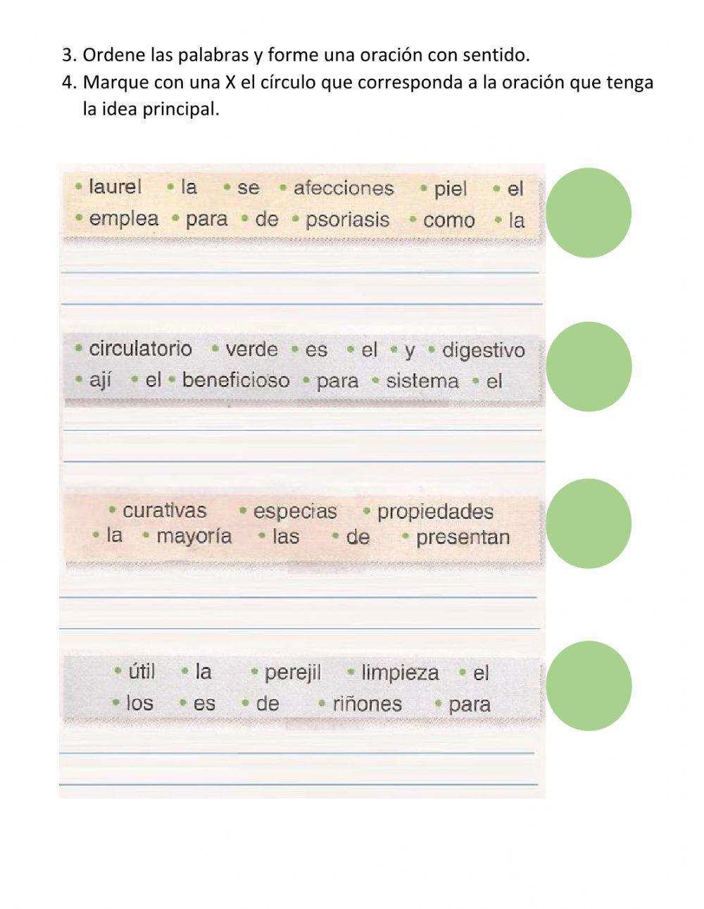 Comprensión para inferir