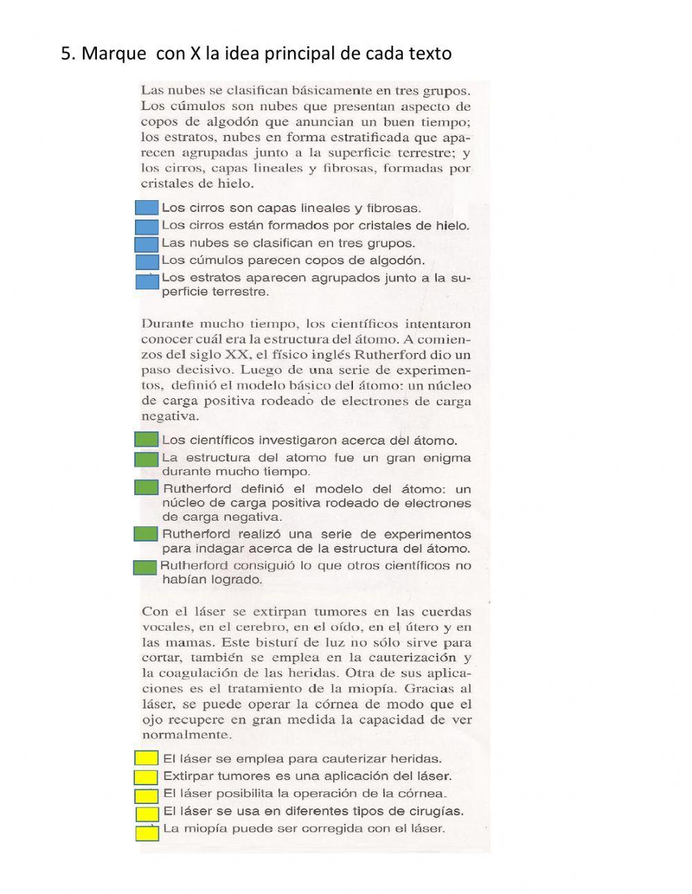 Comprensión para inferir