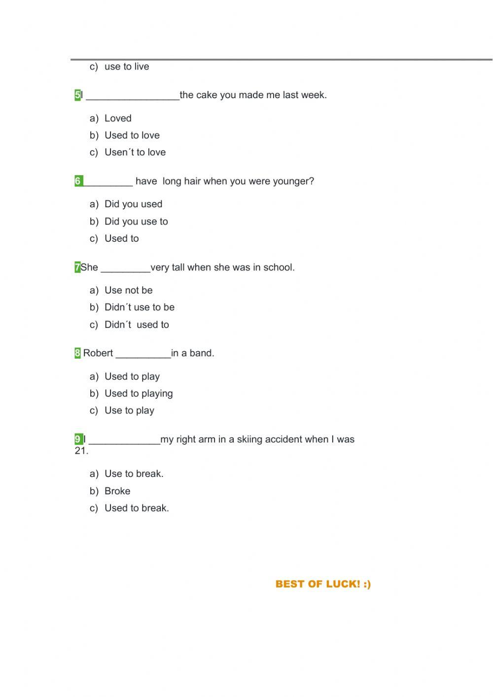 Physical Descriptions- Used to