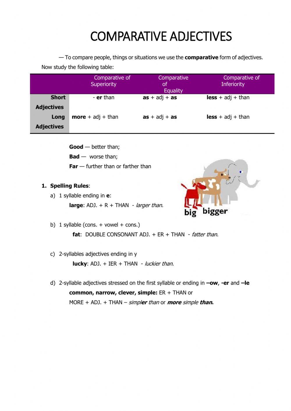 Comparative Adjectives