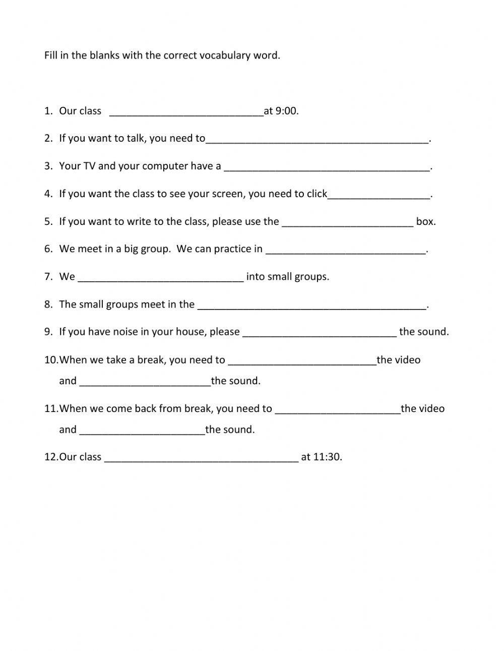 Zoom Classroom Instructions