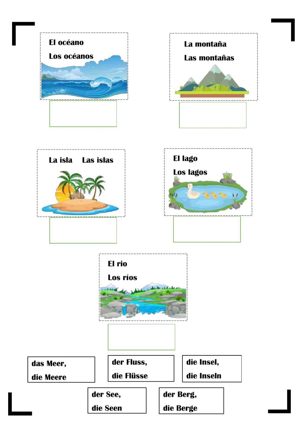 VOCABULARIO -die Karte