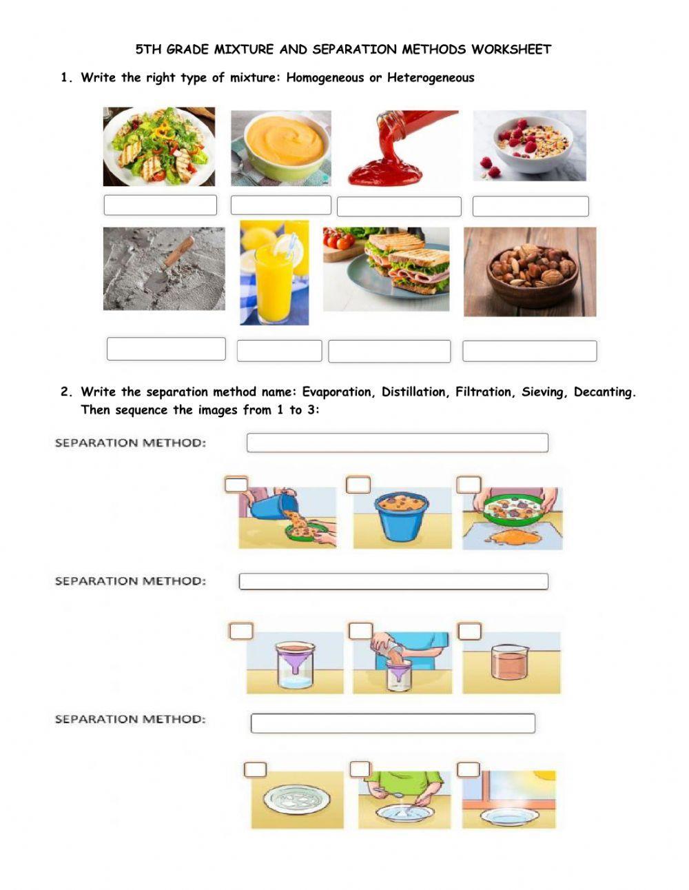 mixes-and-separation-methods-worksheet-live-worksheets