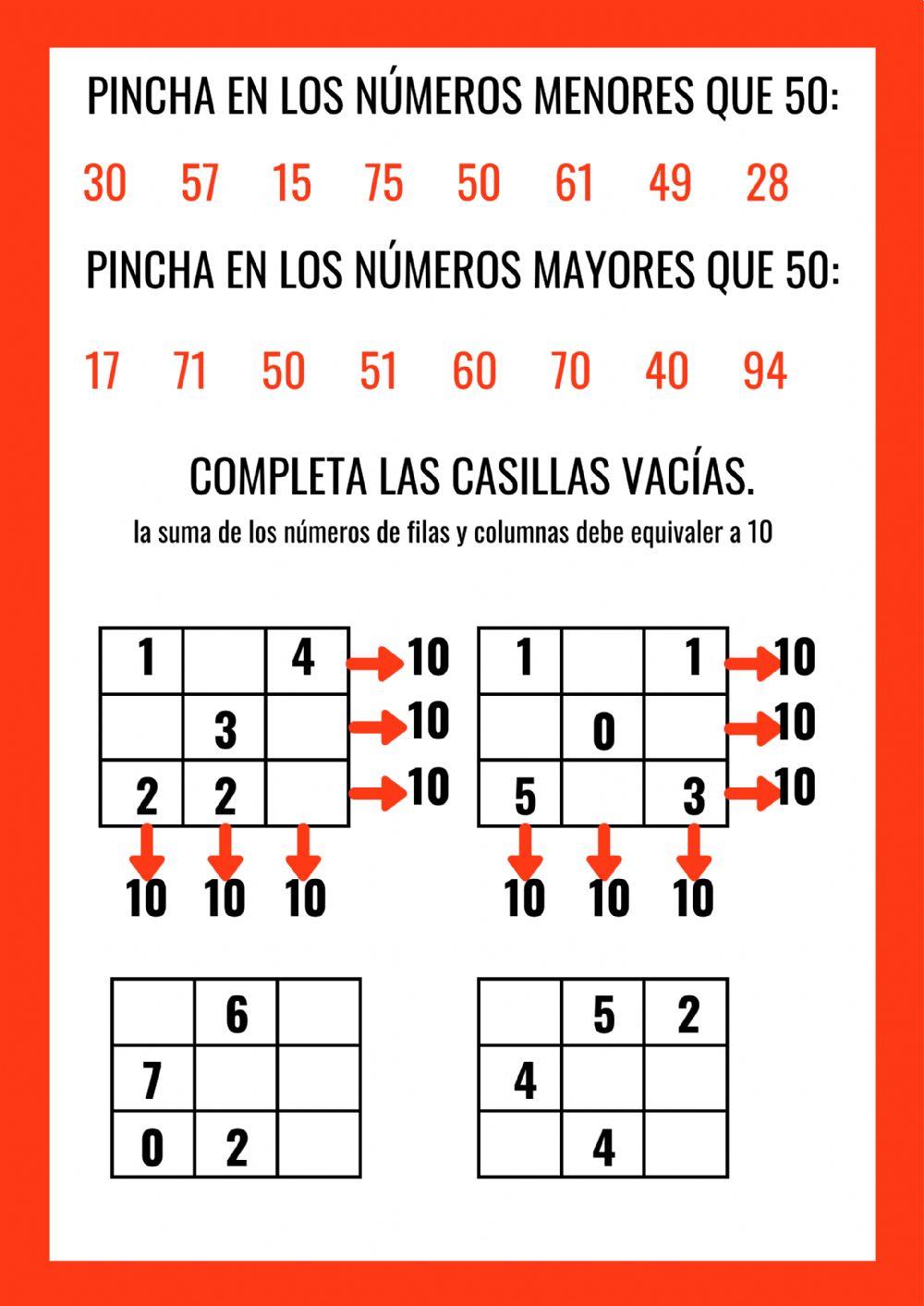 Numeración.