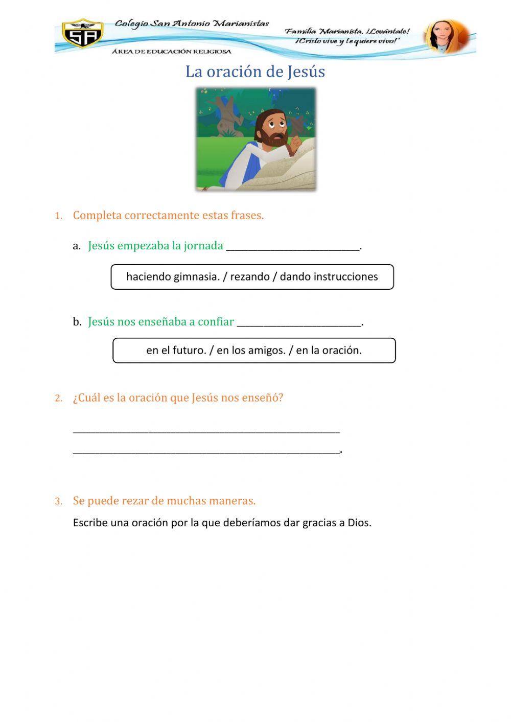 La oración de Jesús