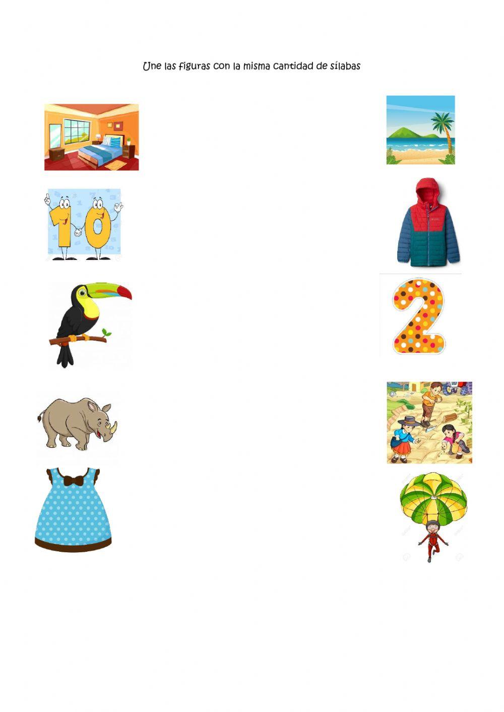 Igual cantidad de sílabas