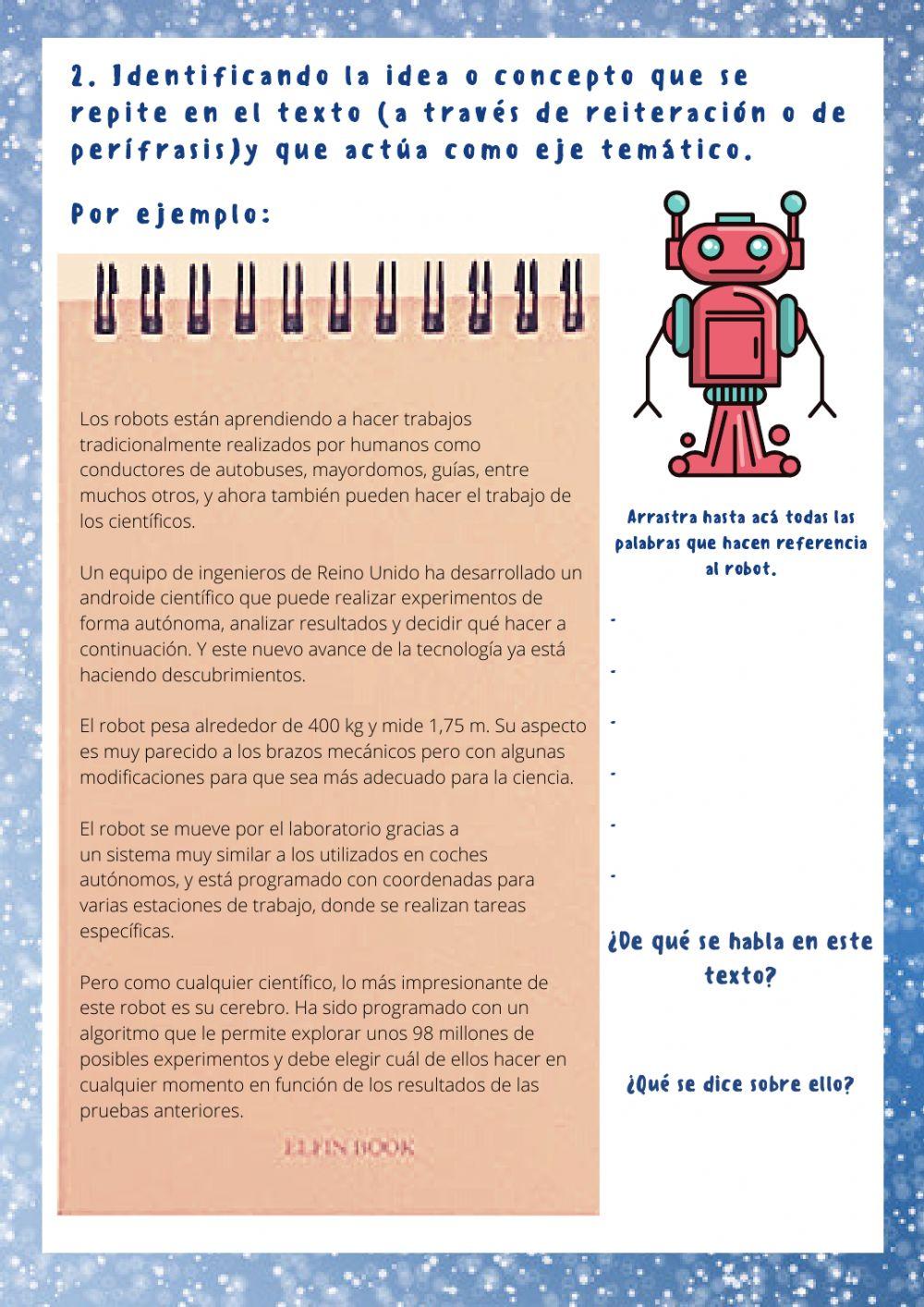 Determinar información principal y secundaria