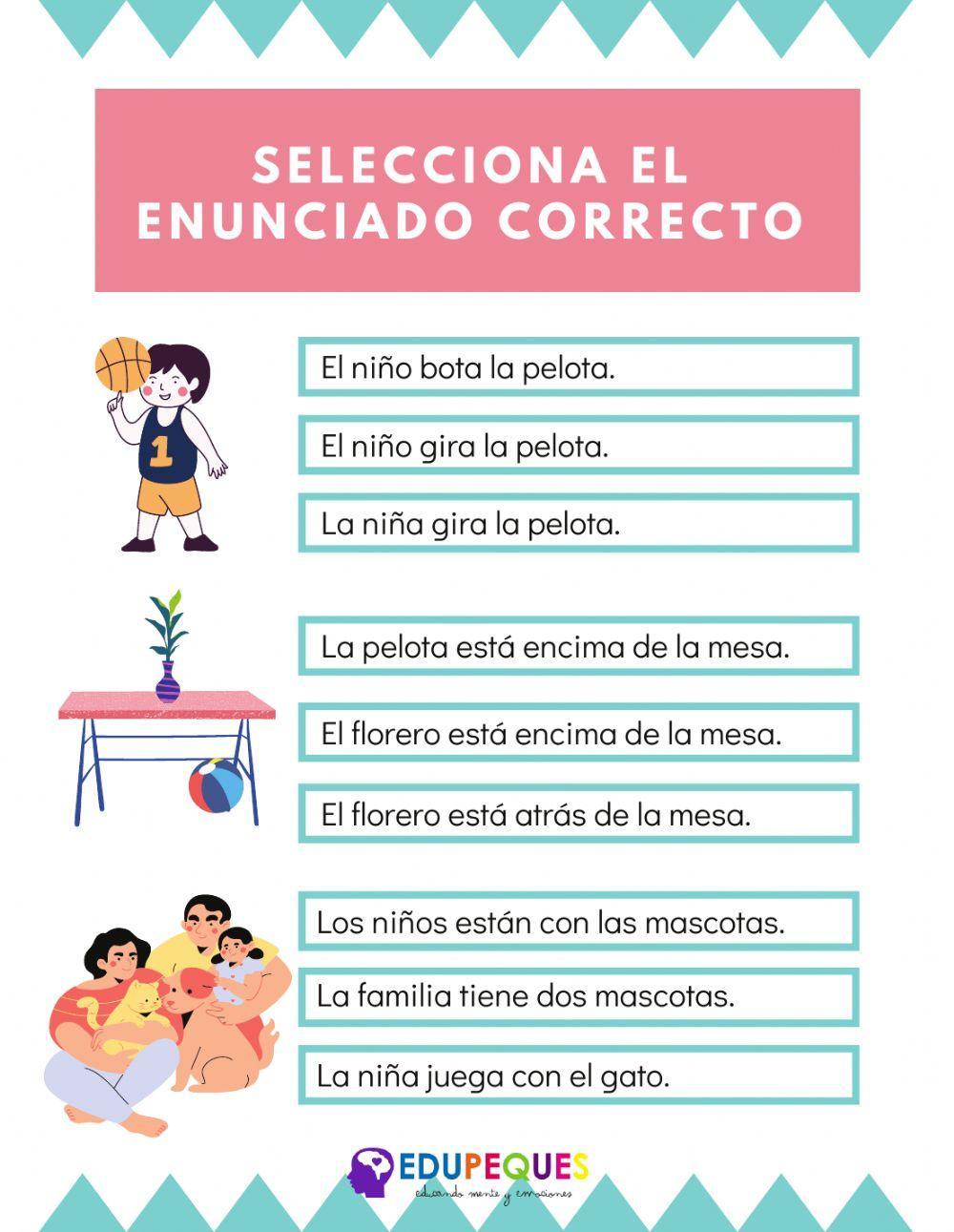 Fichas comprension lectora nivel 1