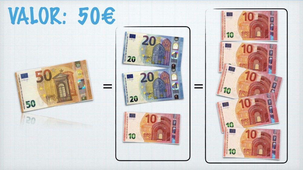 valor monedas y billetes