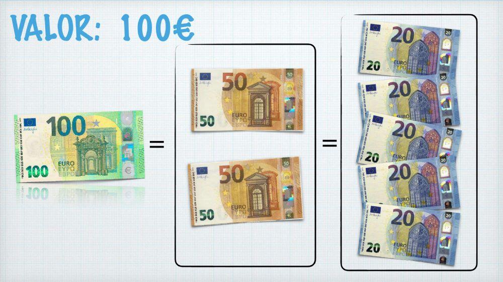 valor monedas y billetes