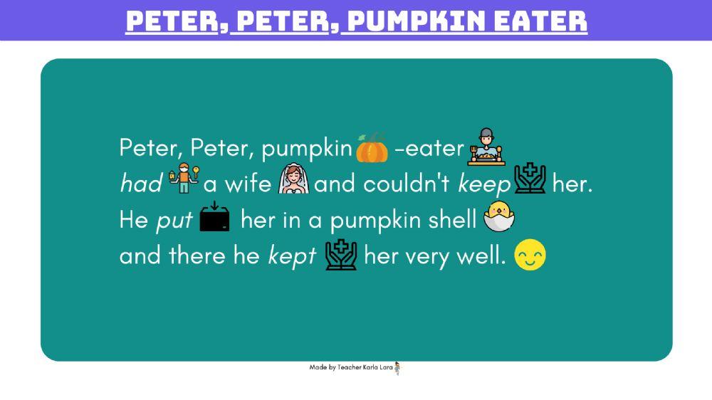 Peter, Peter (Rimas)