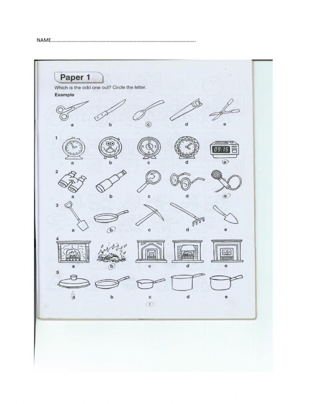 Worksheet on non verbal-reasoning