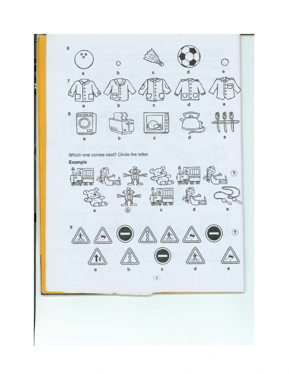 Worksheet on non verbal-reasoning