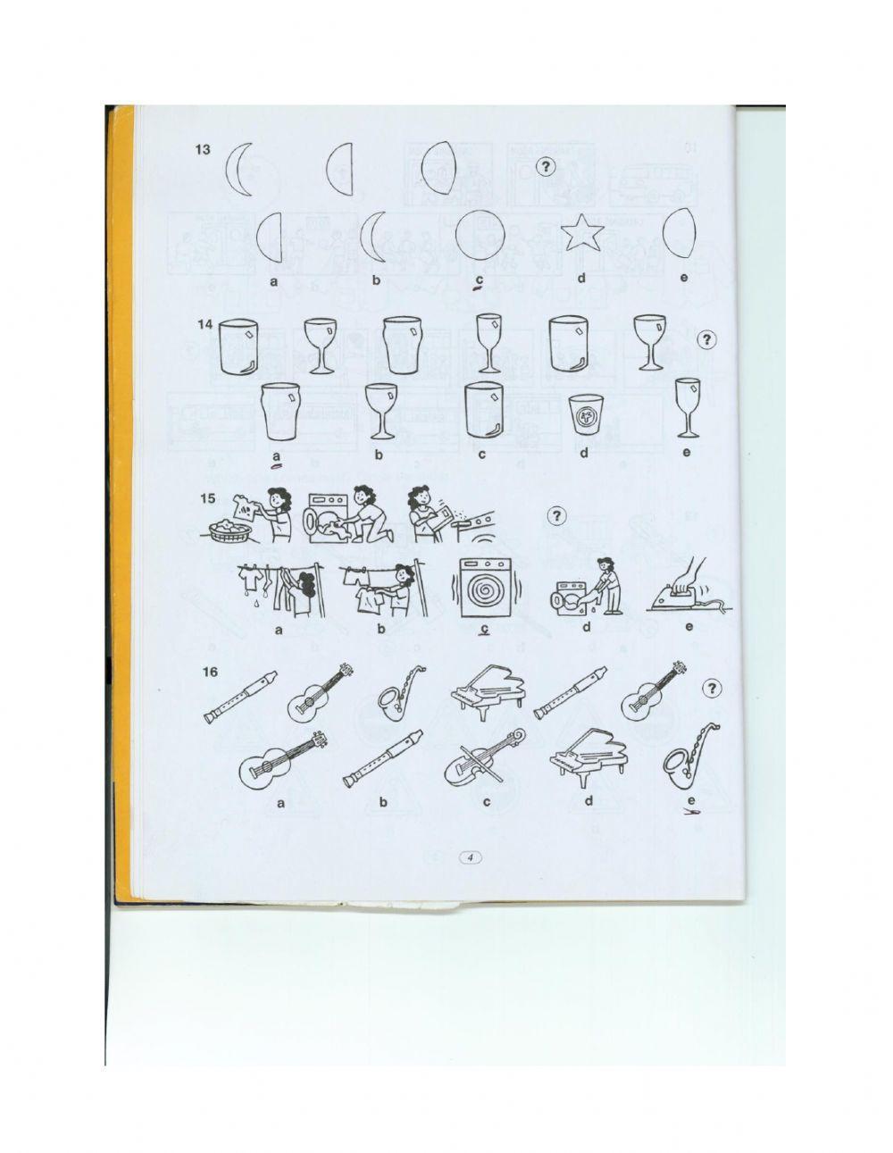 Worksheet on non verbal-reasoning