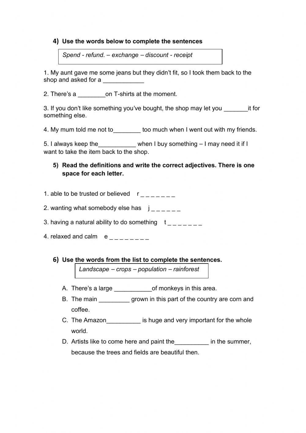 Revision 1 - 3 TEENS 4 worksheet | Live Worksheets